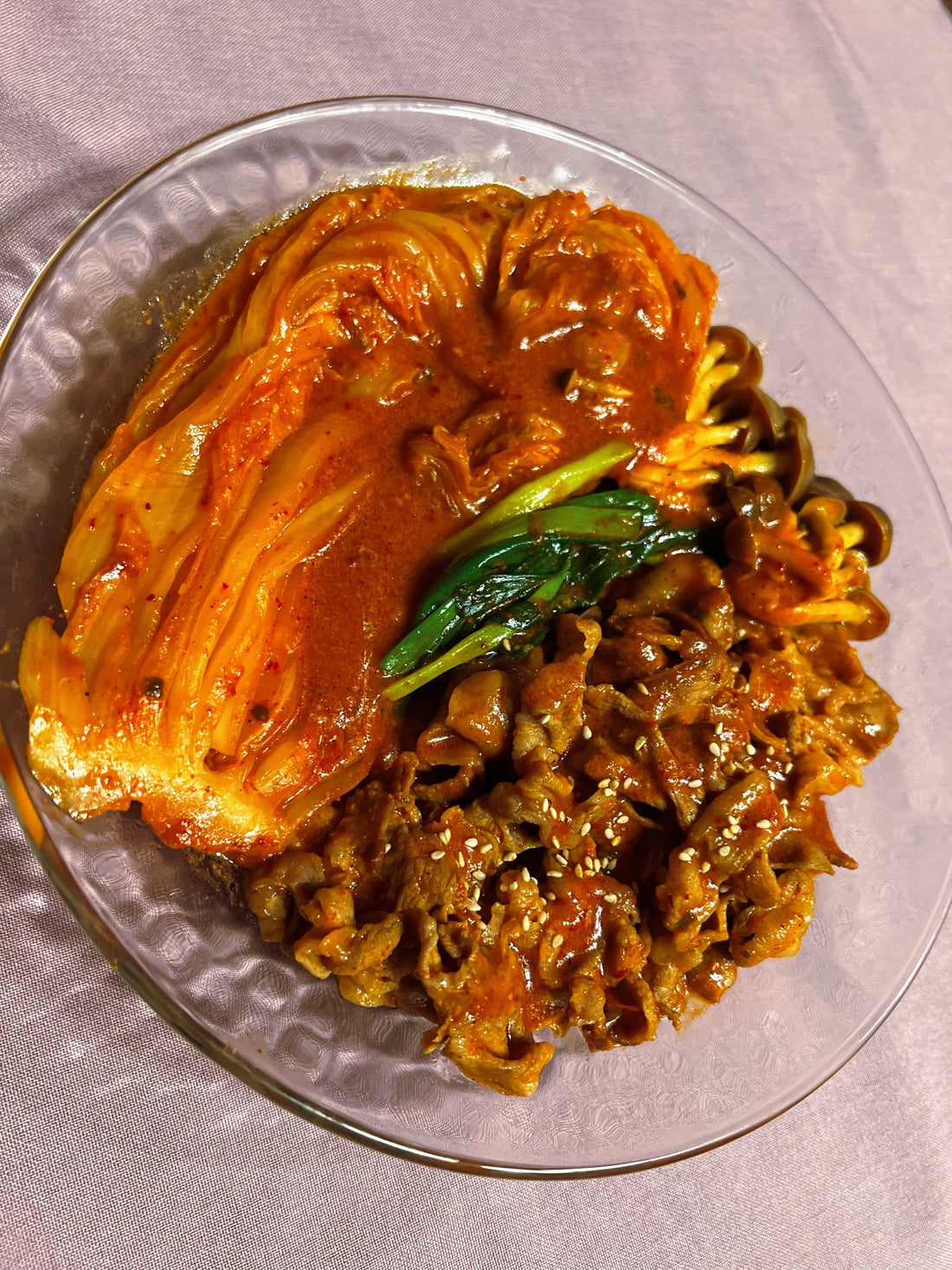 キムチ料理(豚肉とキムチの煮込み料理)